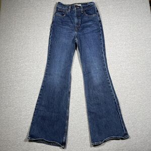 Levi's Flared Jeans Womens 25 Blue 70s High Rise Flare Denim